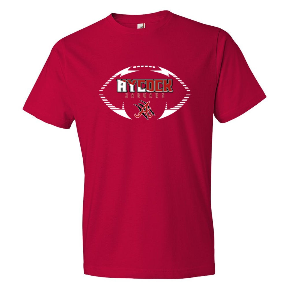 E. B. Aycock Football Cotton Tee | Football Logo | Multiple Colors