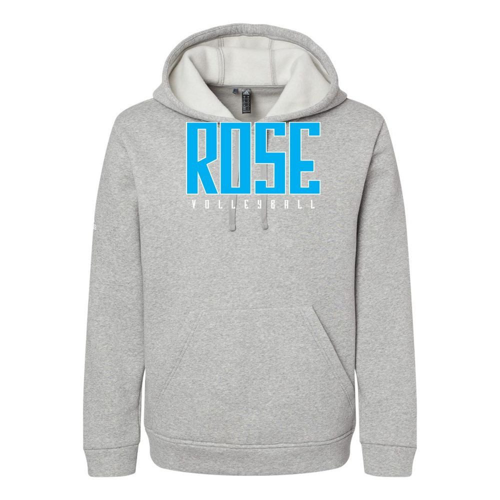 Rose Volleyball | Blue Rose | Adidas - Fleece Hooded Sweatshirt