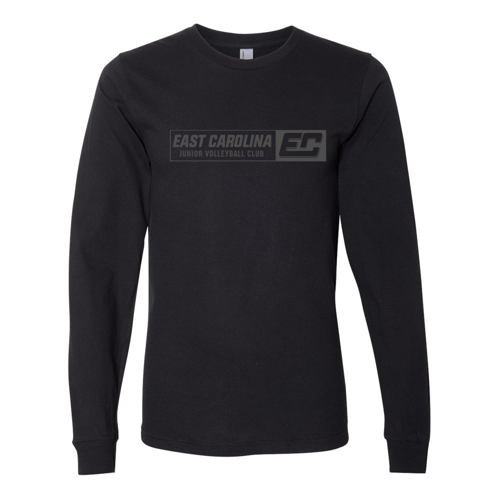ECJVC | Black Logo | Long-Sleeve Cotton T-Shirt