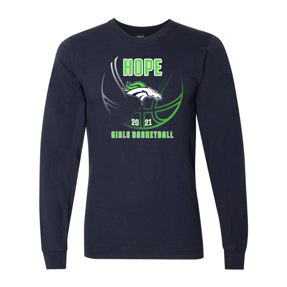 Hope Girls Basketball | Long-Sleeve Cotton Tee