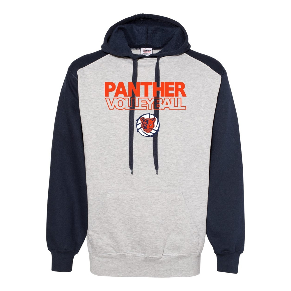 North Pitt Volleyball | Word Logo | Adult Athletic Fleece Sport Hood
