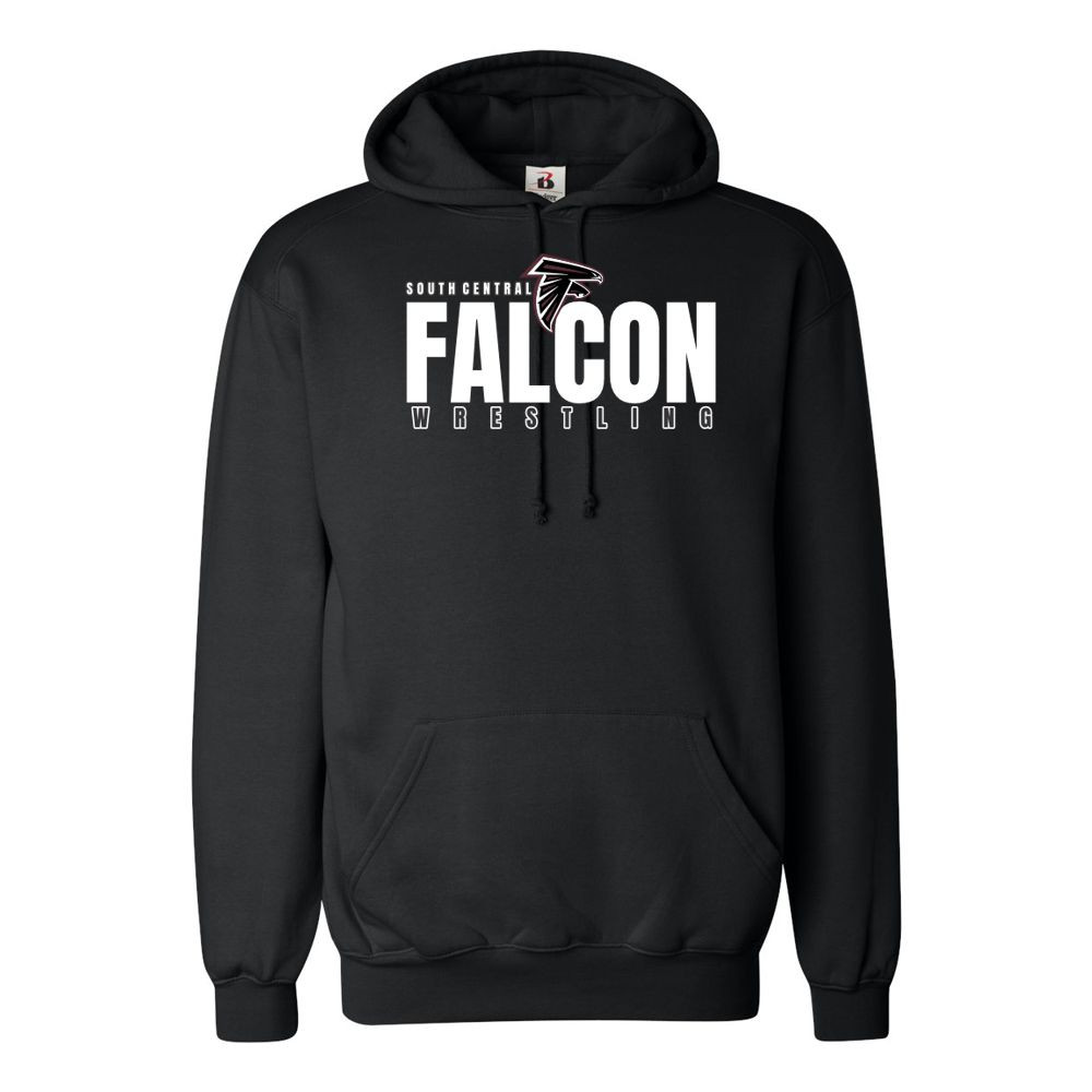 South Central Wrestling | Falcon Word Logo | Performance Hoodie