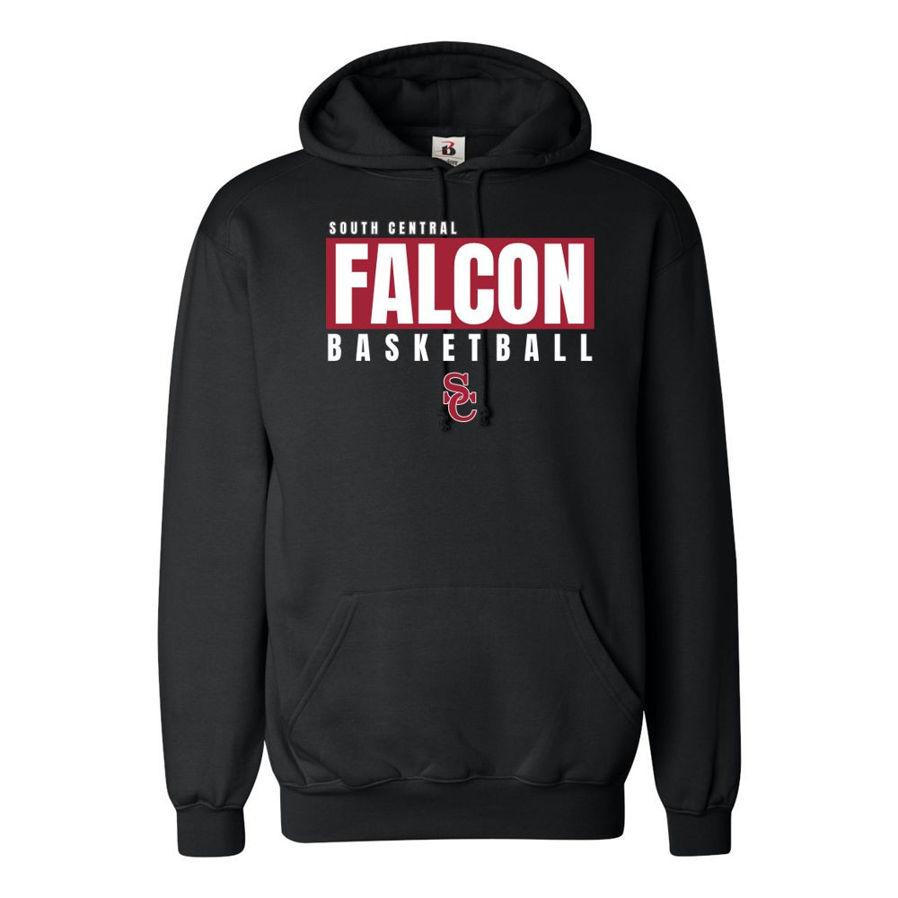 South Central Basketball | Falcon Word Logo | Performance Hoodie
