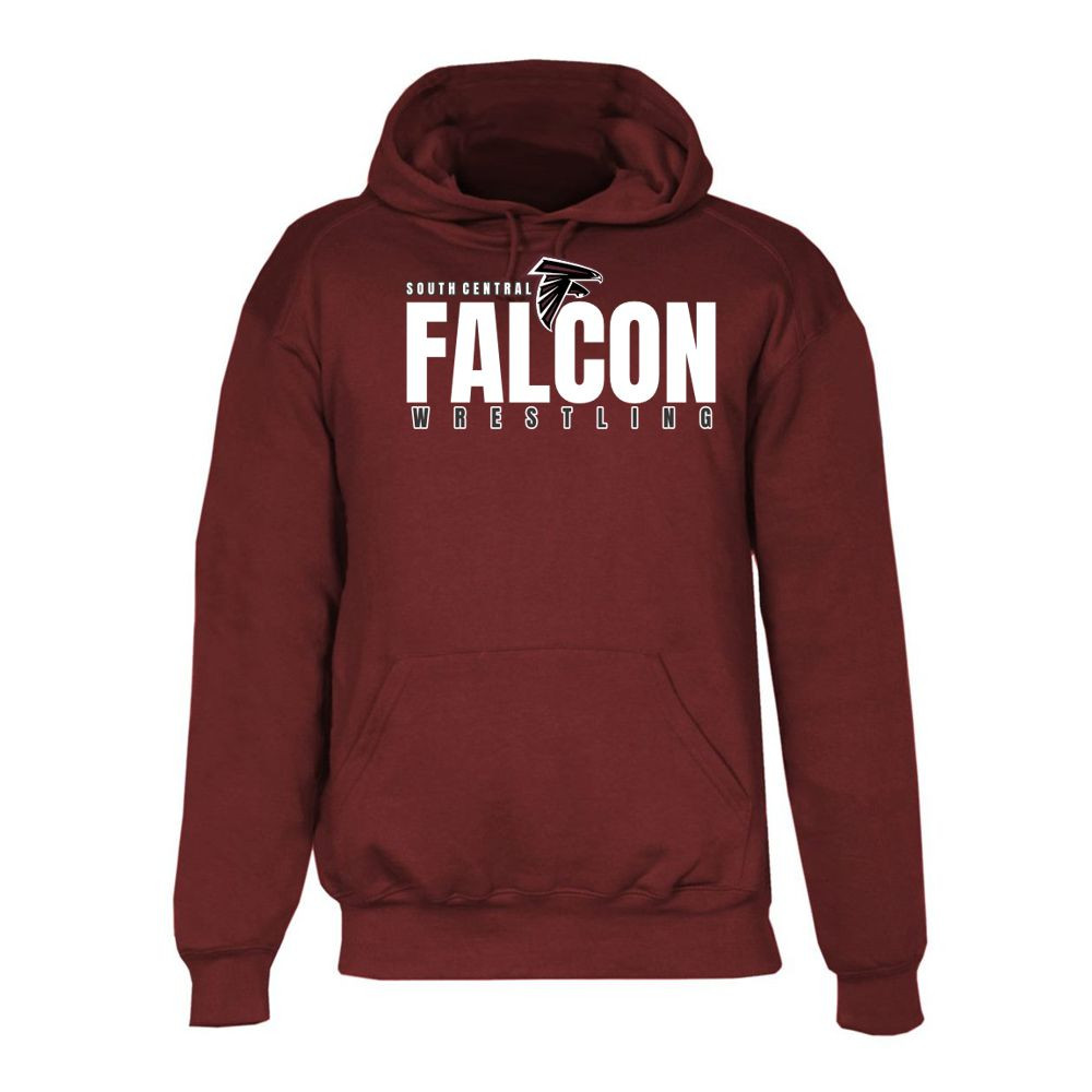 South Central Wrestling | Falcon Word Logo | Performance Hoodie