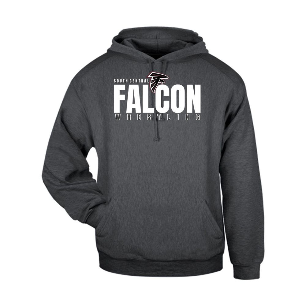 South Central Wrestling | Falcon Word Logo | Performance Hoodie
