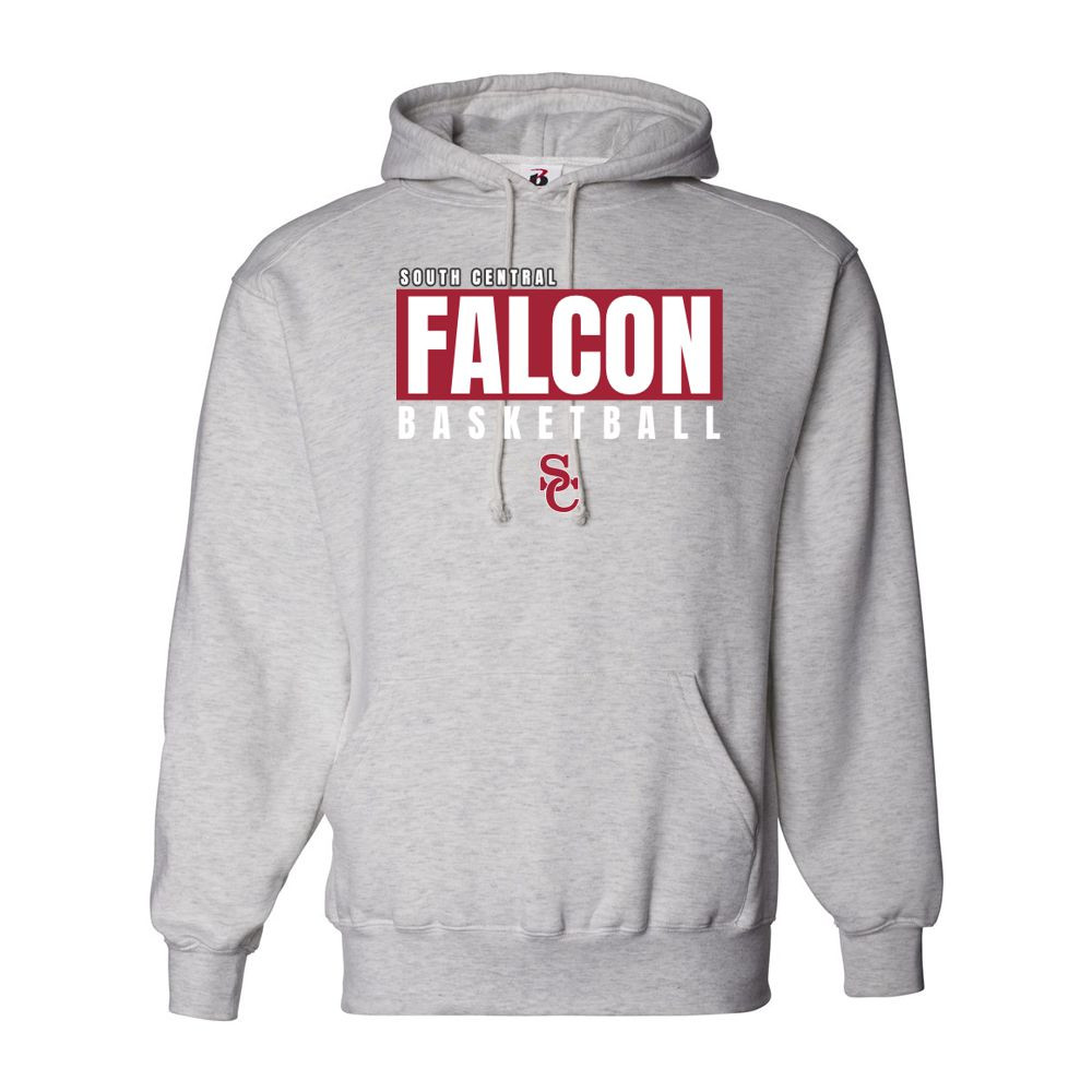 South Central Basketball | Falcon Word Logo | Performance Hoodie