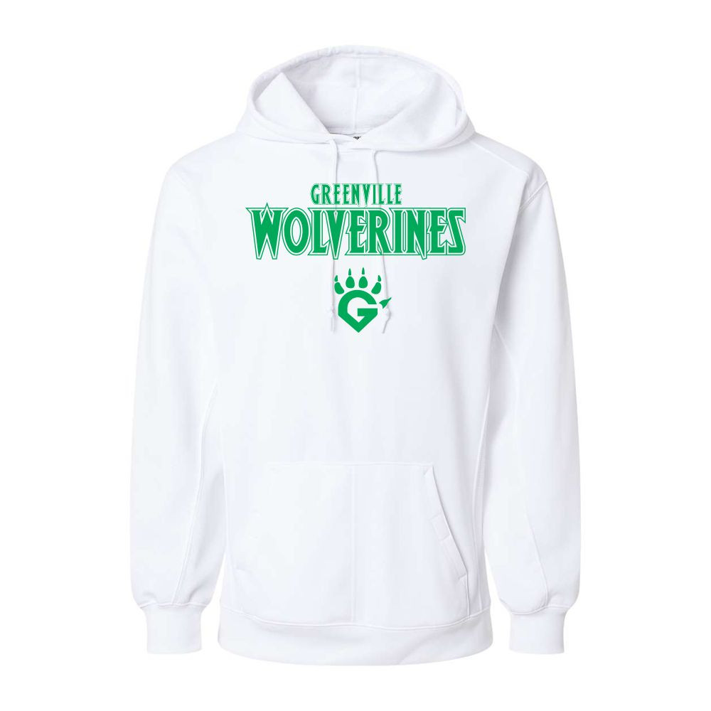 Greenville Wolverines | Fleece Performance Hoodie | Word Logo