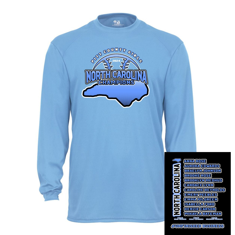 2024 North Carolina Champions | Long-Sleeve Performance Tee | Proceeds Benefit the Team
