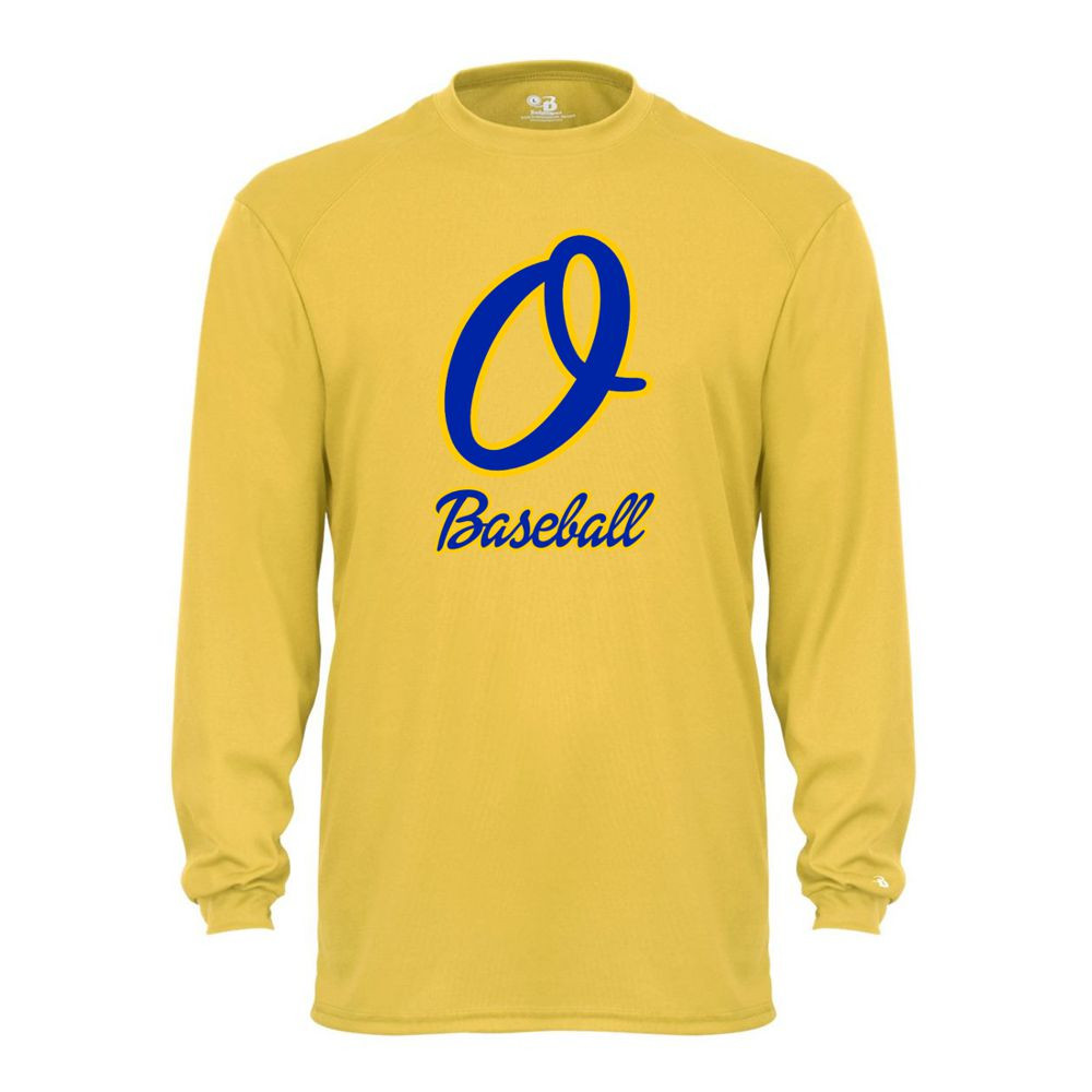 Optimist Baseball | Cursive O Logo | Long-Sleeve Performance Tee