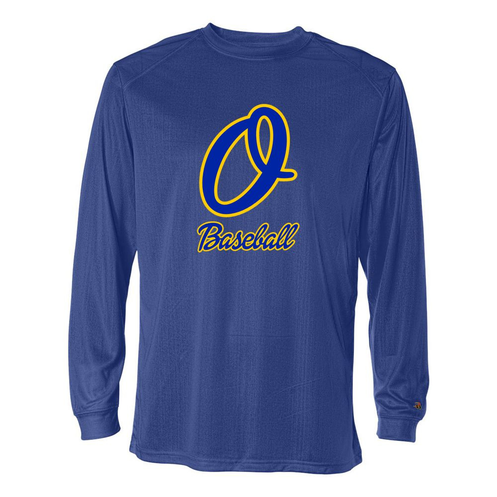 Optimist Baseball | Cursive O Logo | Long-Sleeve Performance Tee
