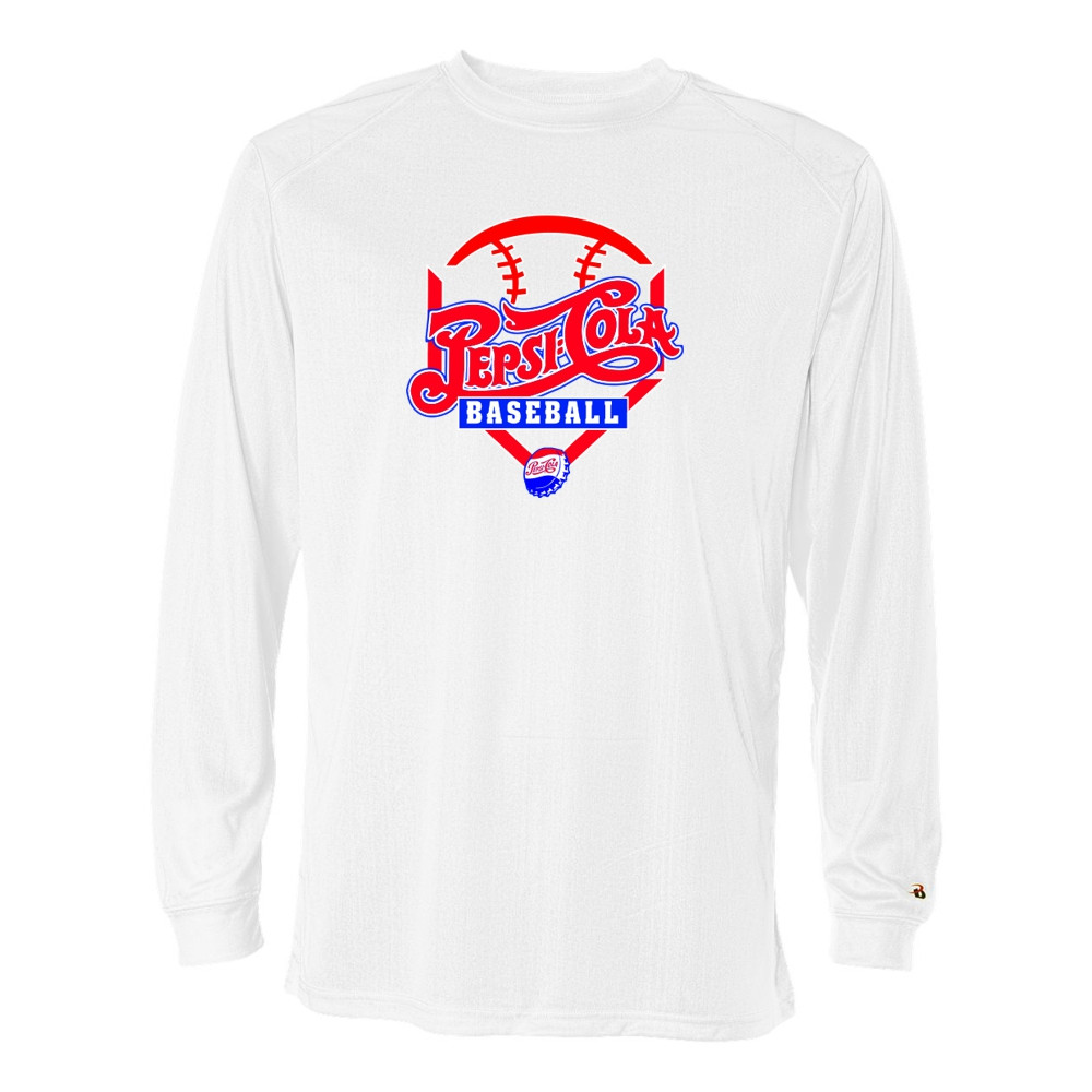 Pepsi Baseball | Long-Sleeve Cotton Tee | Diamond Ball Logo