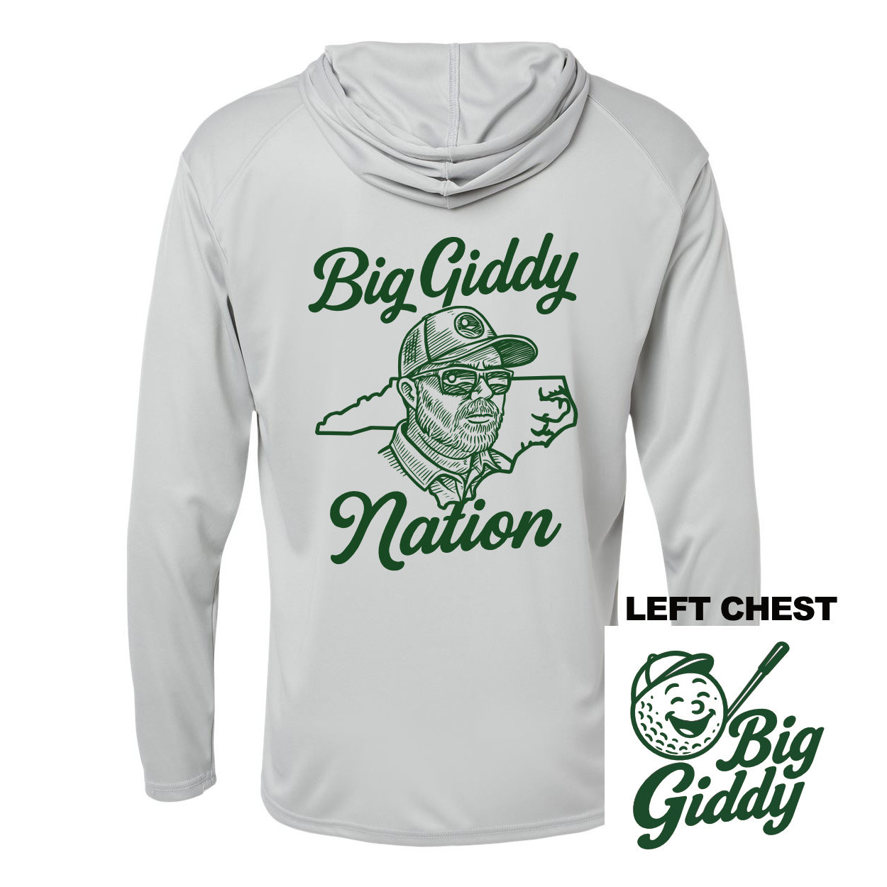 Big Giddy | Hooded Long-Sleeve Performance Tee