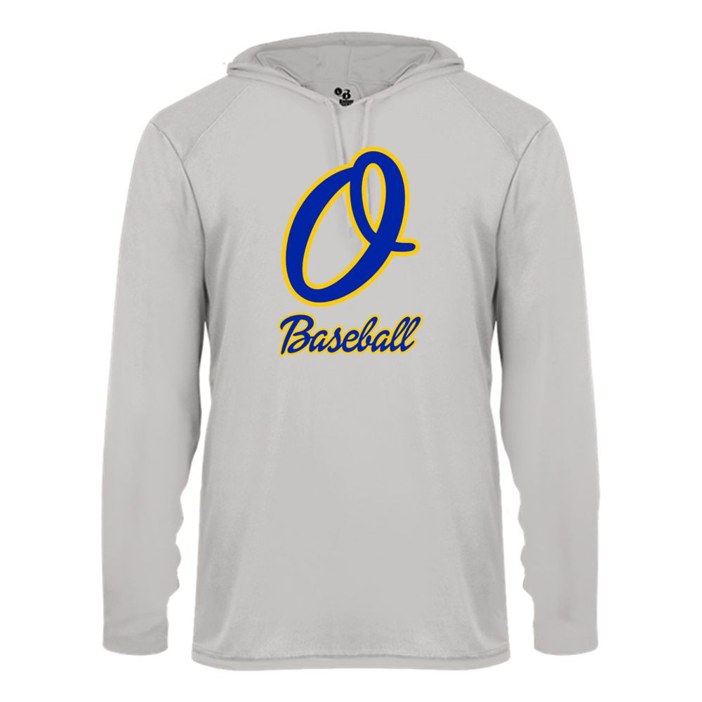 Optimist Baseball | Cursive O Logo | Long-Sleeve Hooded Tee