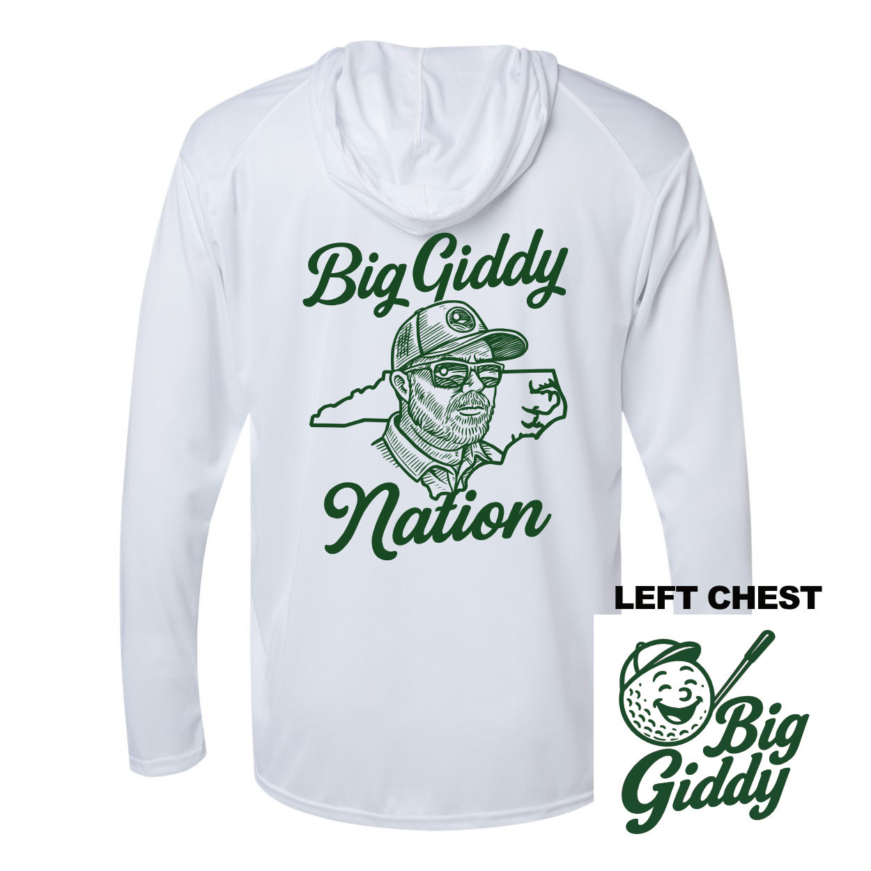 Big Giddy | Hooded Long-Sleeve Performance Tee
