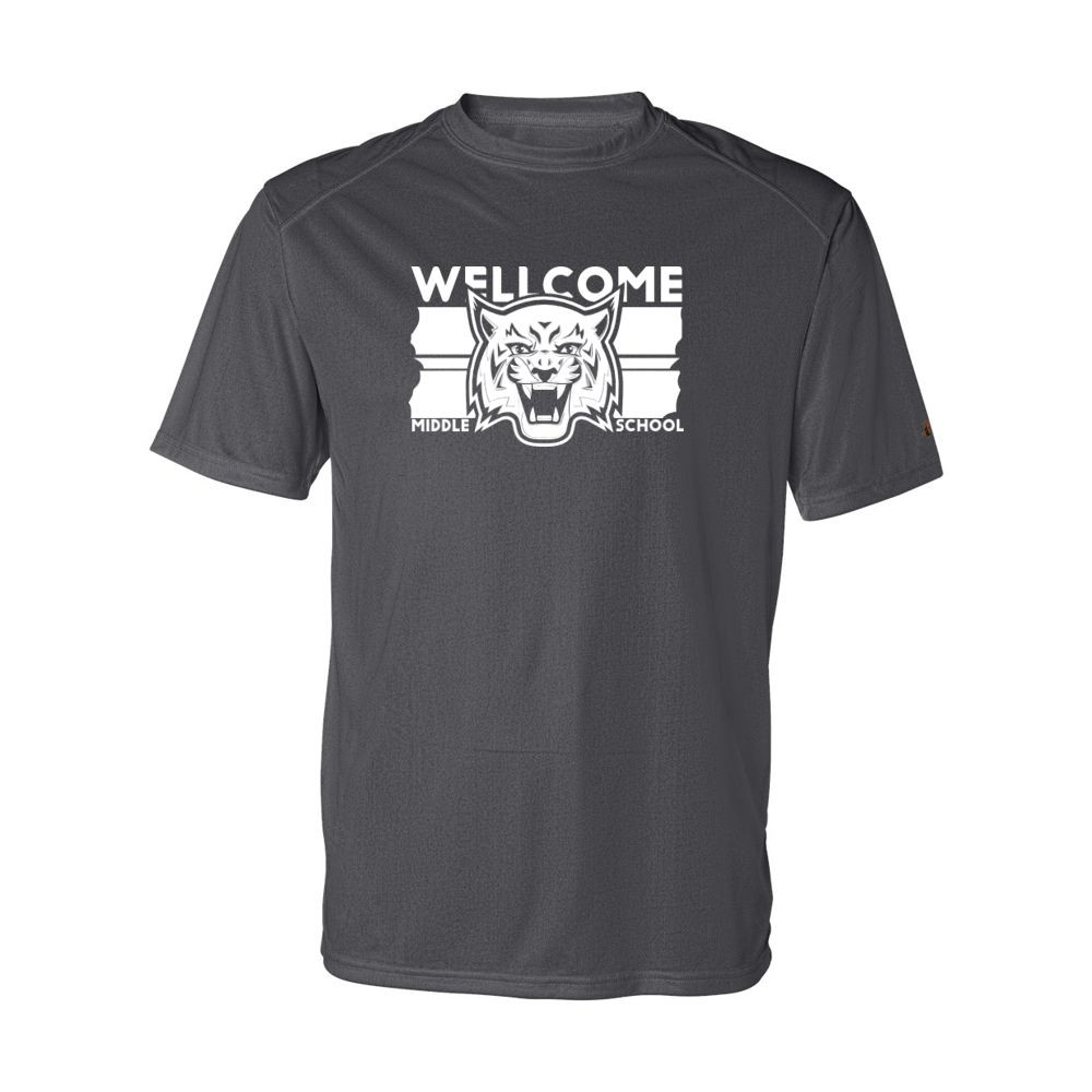 Wellcome Middle School | Stripes Logo | Performance Tee