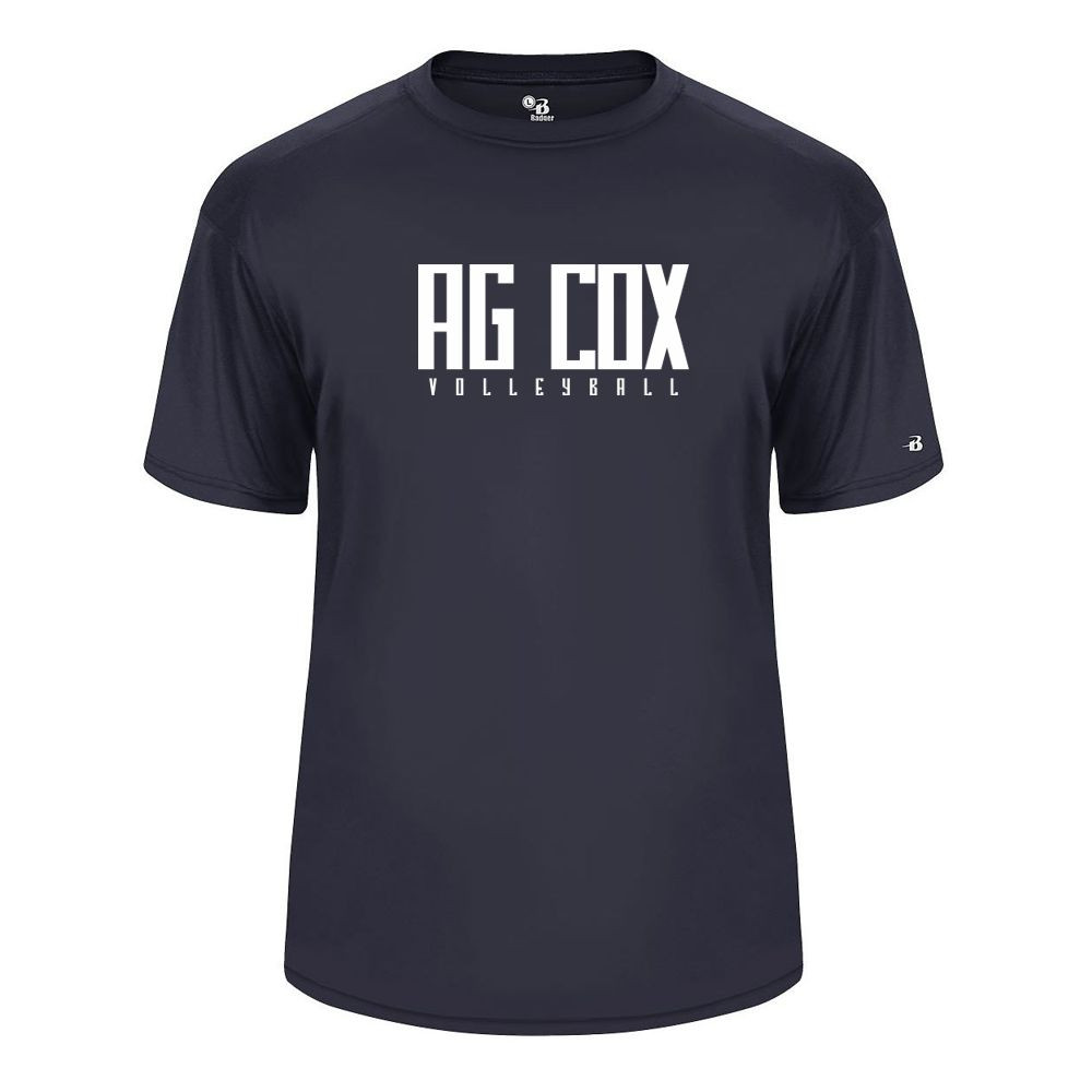 AG Cox Volleyball | Word Logo | Short-Sleeve Performance Tee | Multiple Colors