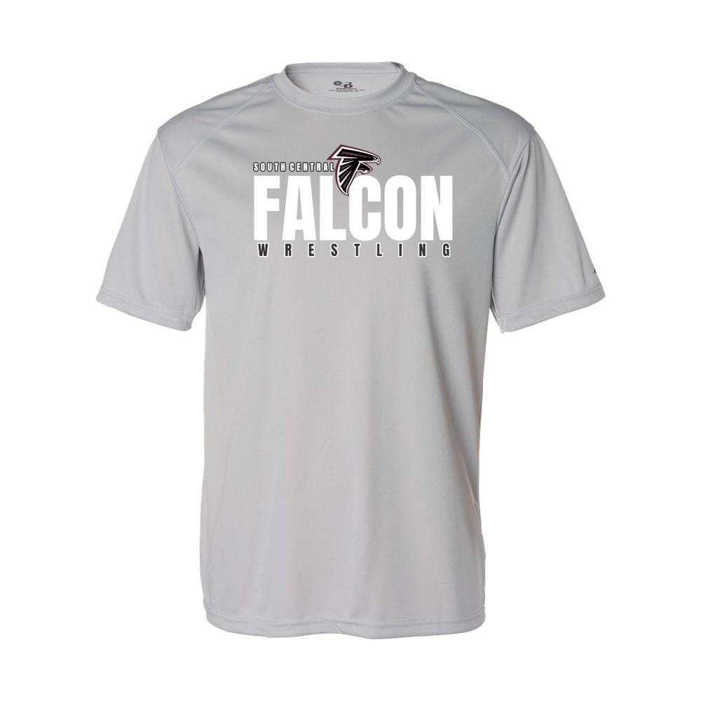 South Central Wrestling | Falcon Word Logo | Short-Sleeve Performance Tee