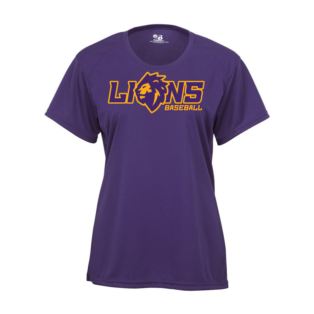 Lions Baseball | Lion Head Logo | Ladies Performance Tee