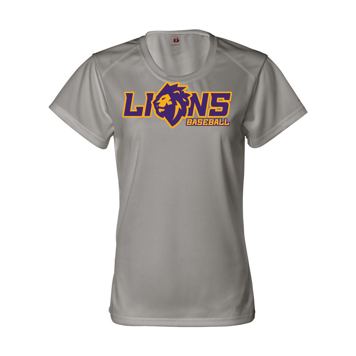 Lions Baseball | Lion Head Logo | Ladies Performance Tee