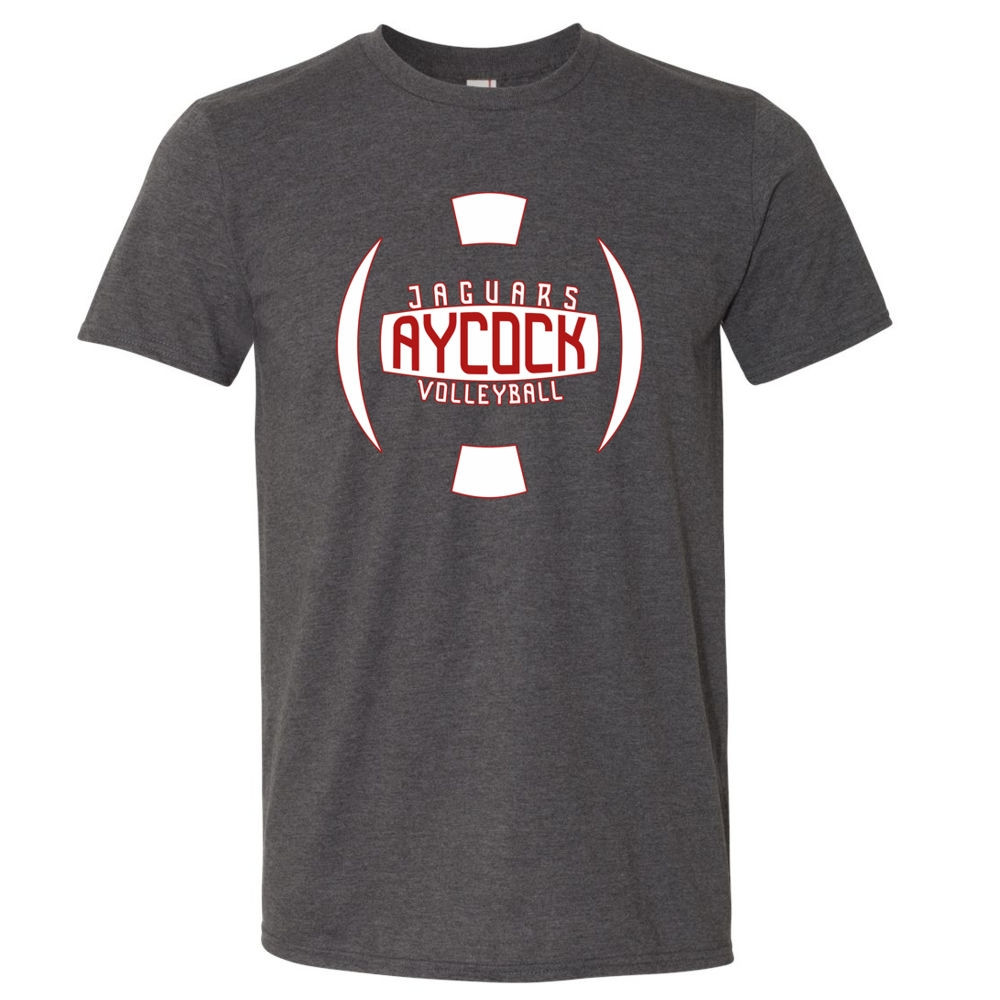 E. B. Aycock Cotton Tee | Volleyball Ball Logo | Multiple Colors