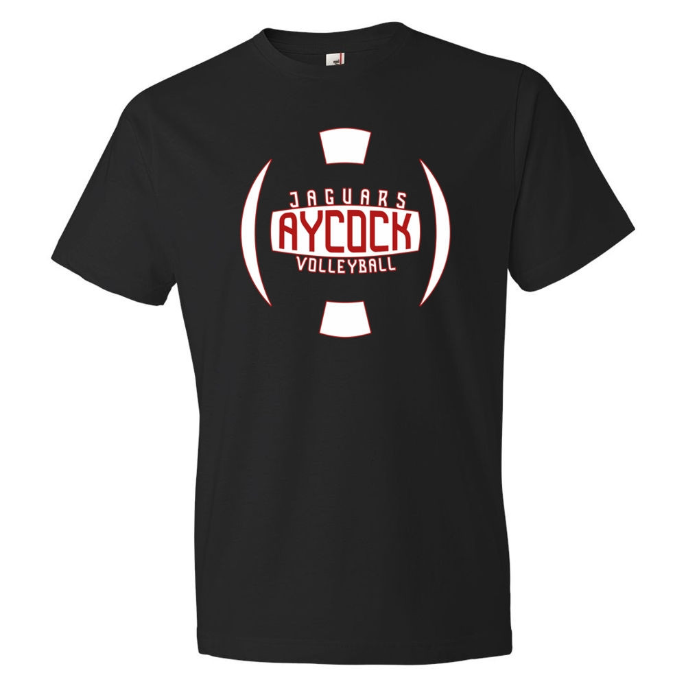 E. B. Aycock Cotton Tee | Volleyball Ball Logo | Multiple Colors
