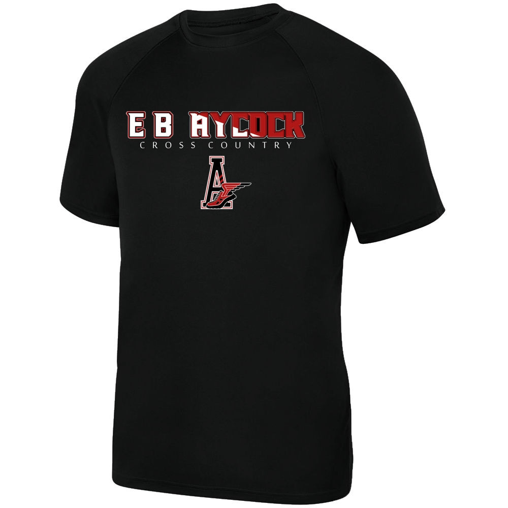 E B Aycock Cross Country Short-Sleeve Performance Tee | Word Logo | Multiple Colors