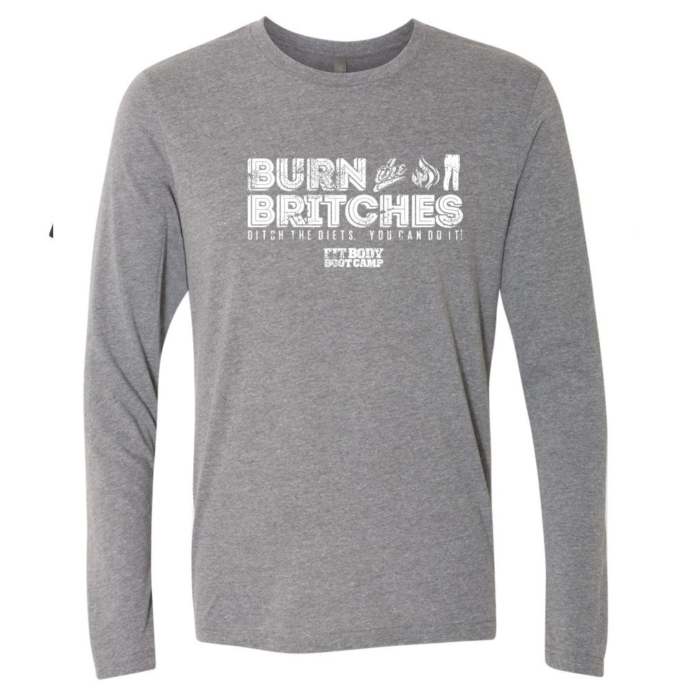 Burn the Britches | Fit Body Boot Camp Unisex Long-Sleeve Triblend T-Shirt Multiple Colors