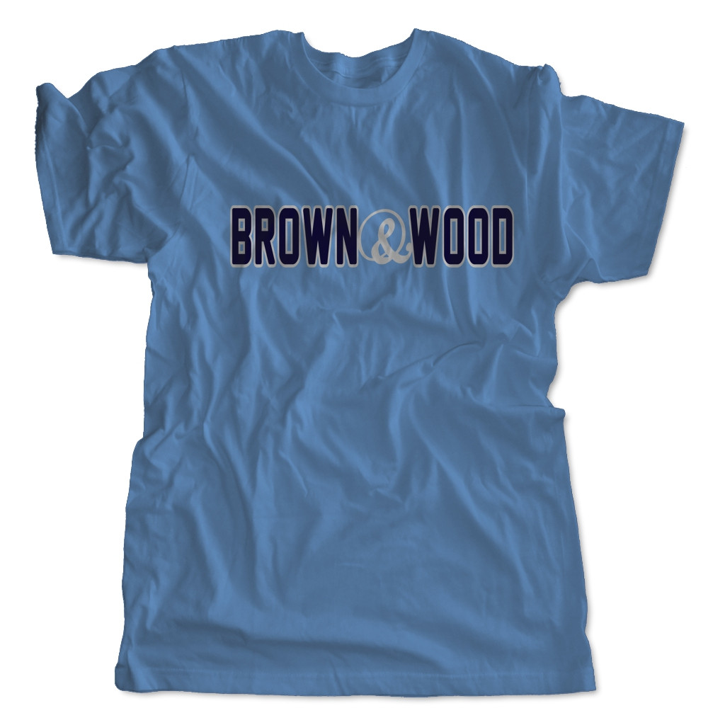 Brown & Wood Word Logo Cotton Tee