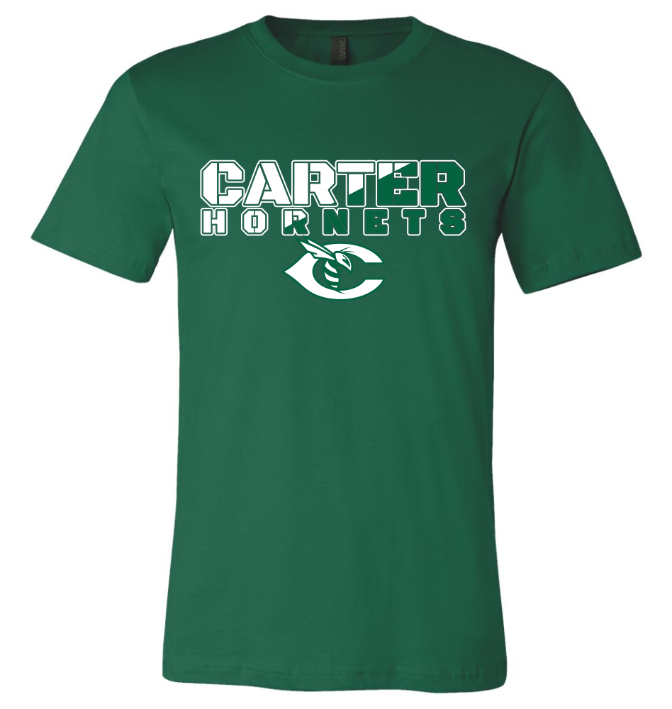 Carter Hornets Slash Design T-Shirt | Sizes for Whole Family