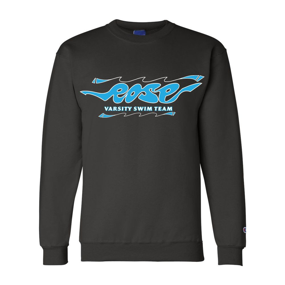 JH Rose Swimming | Hand-Drawn Logo | Champion Powerblend® Crewneck Sweatshirt