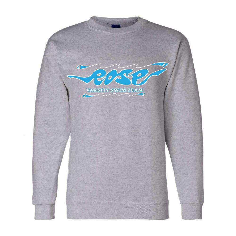 JH Rose Swimming | Hand-Drawn Logo | Champion Powerblend® Crewneck Sweatshirt