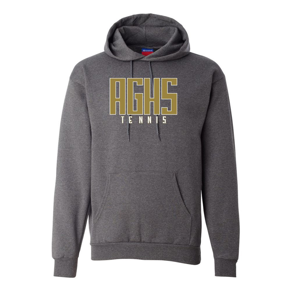 AGHS Tennis | Word Logo | Champion Powerblend® Hooded Sweatshirt