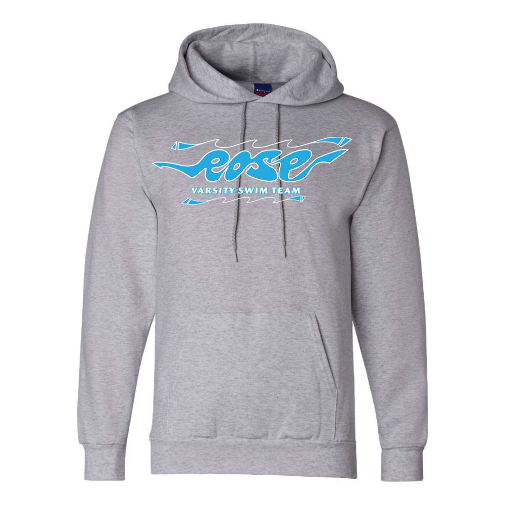 JH Rose Swimming | Hand-Drawn Logo | Champion Powerblend® Hooded Sweatshirt