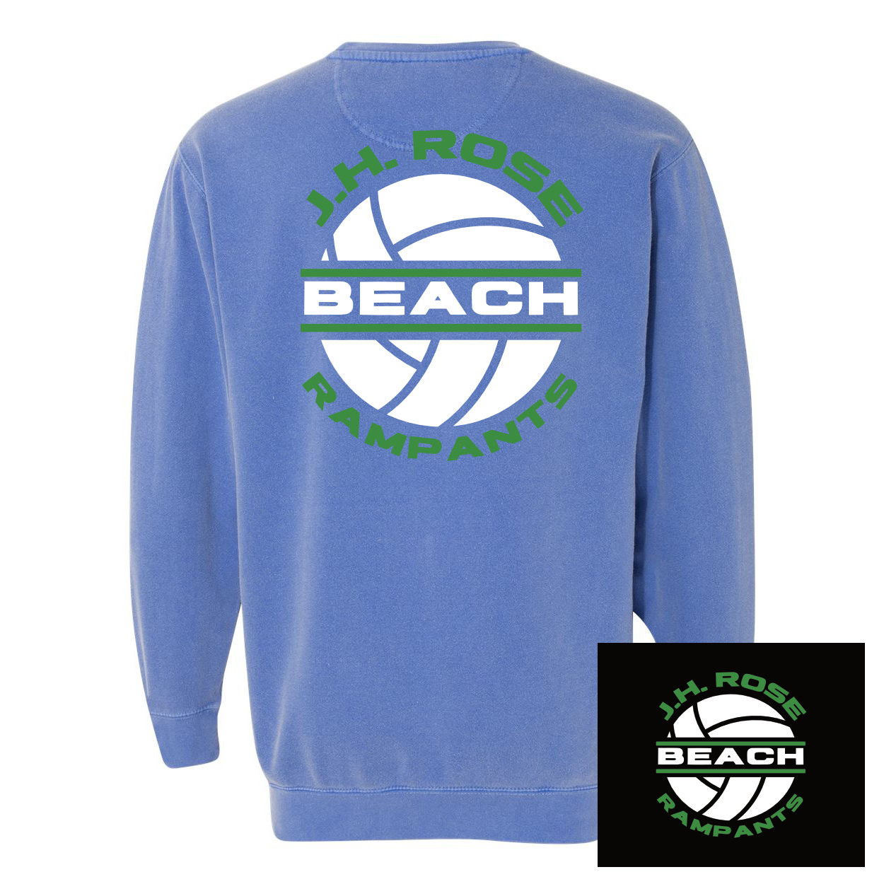 Rose Beach | OG Logo | Comfort Color Crewneck Sweatshirt