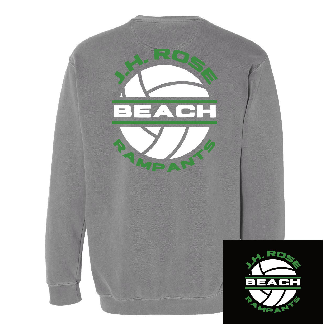 Rose Beach | OG Logo | Comfort Color Crewneck Sweatshirt