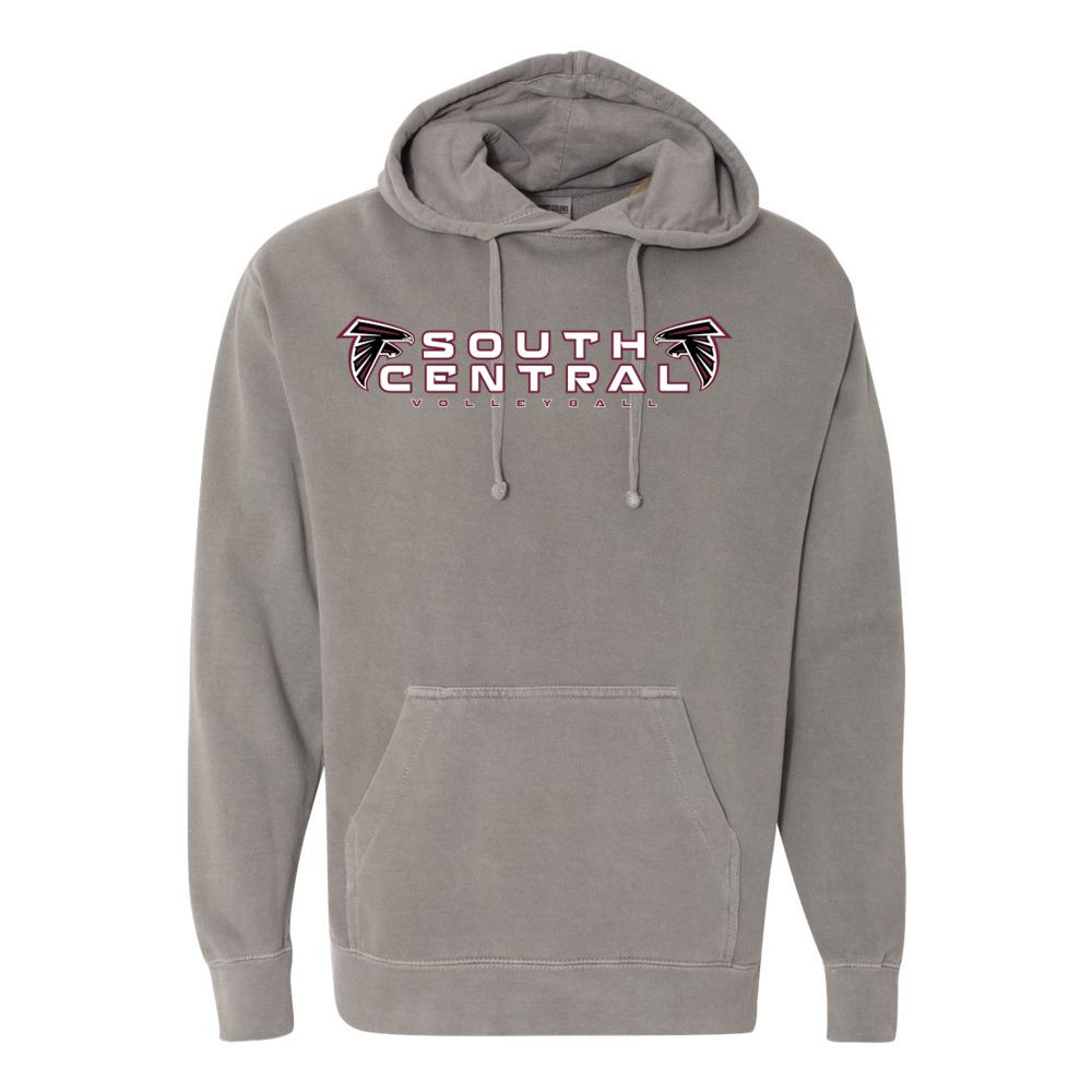 South Central Volleyball | South Central Logo | Comfort Colors Hooded Sweatshirt