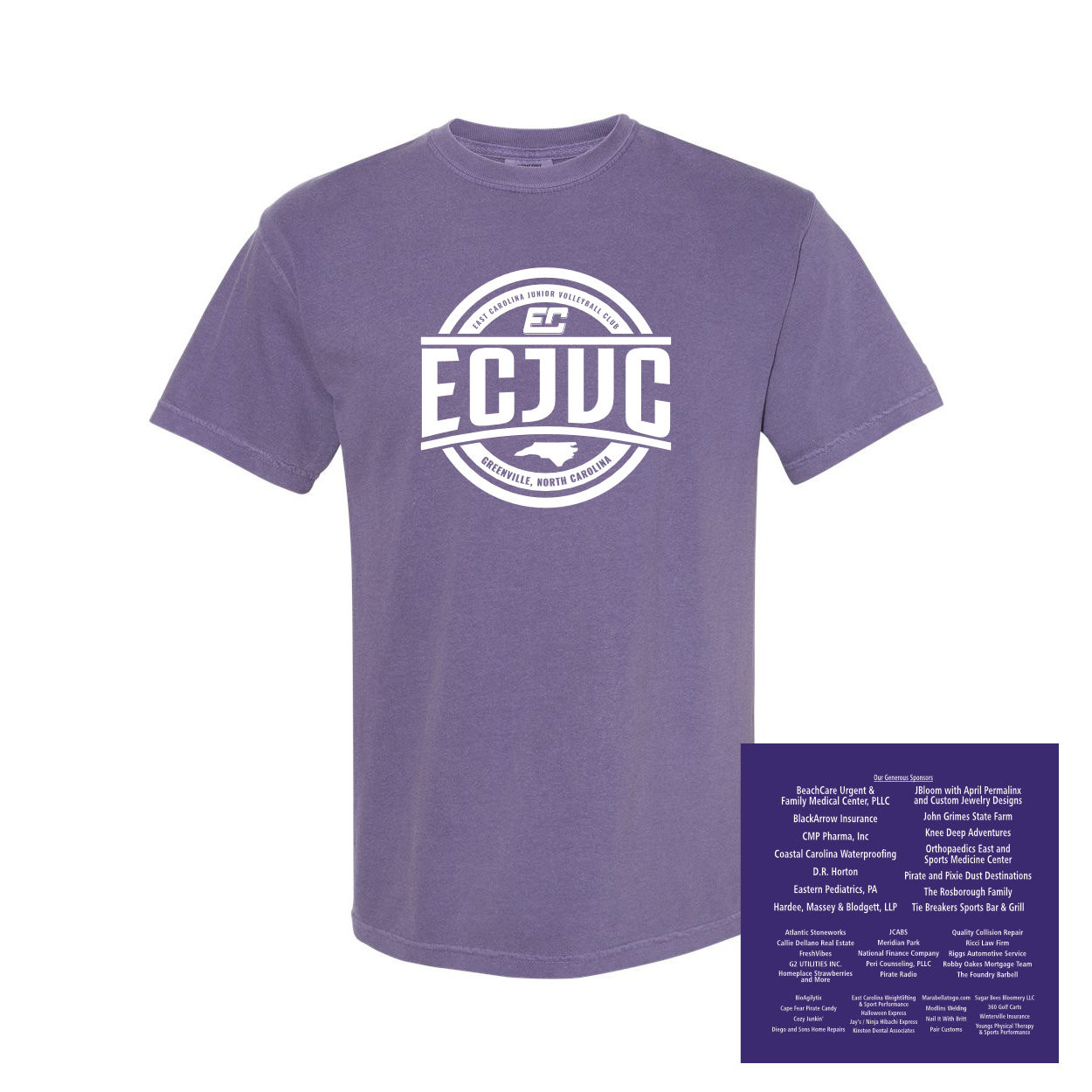 ECJVC | Sponsor Supported Design | Short-Sleeve Comfort Colors