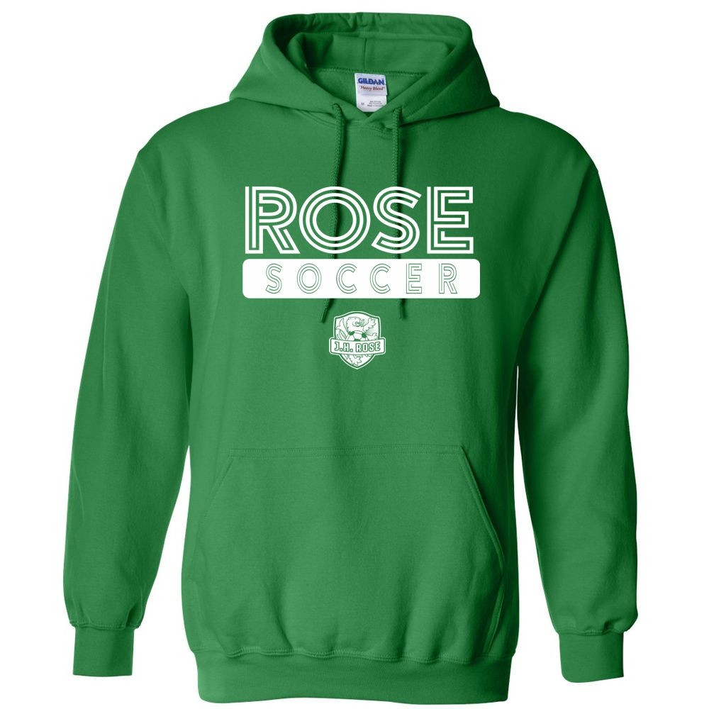 JH Rose Soccer Cotton Hooded Sweatshirt | 3 Line Logo | Multiple Colors