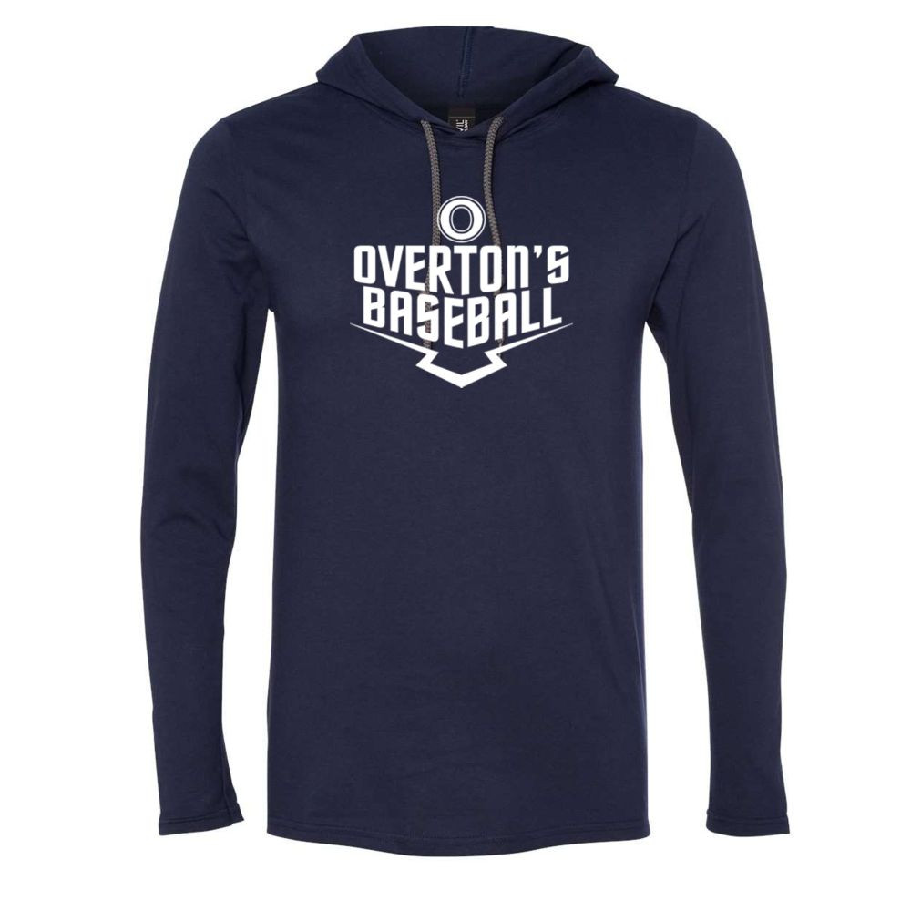 Overton's Baseball | Cotton Hooded T-Shirt | Plate Logo
