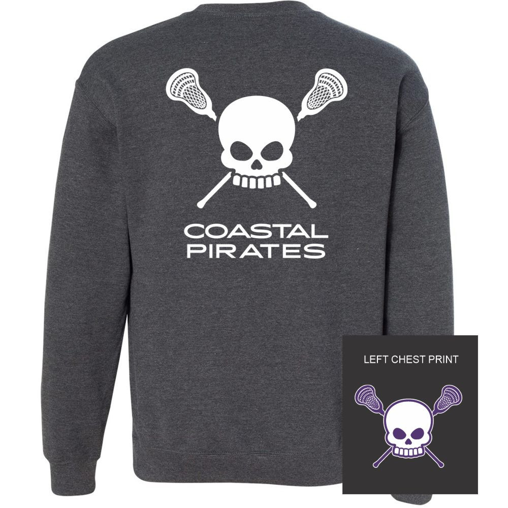 Coastal Pirates Lacrosse | Crewneck Sweatshirt