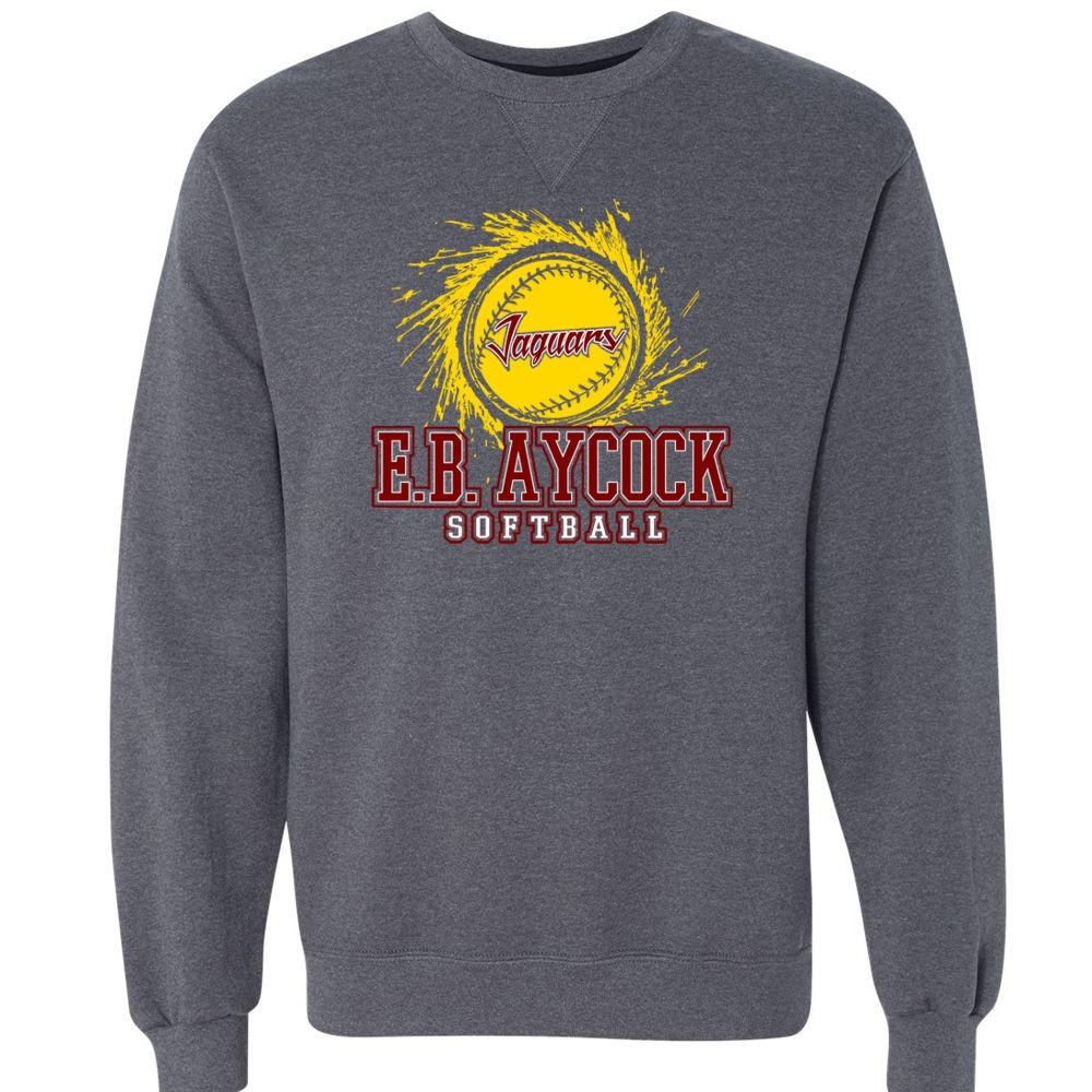 EB Aycock Softball Crewneck Sweatshirt | Softball Logo