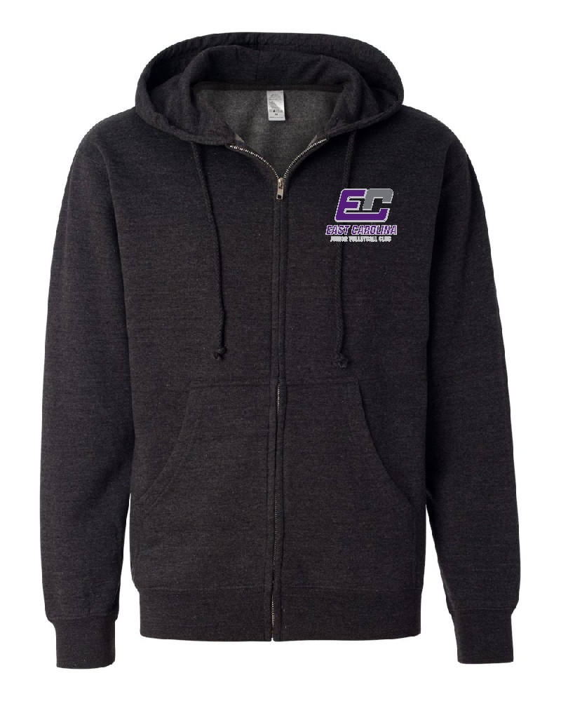 ECJVC | Full Color Logo | Midweight Full-Zip Hooded Sweatshirt