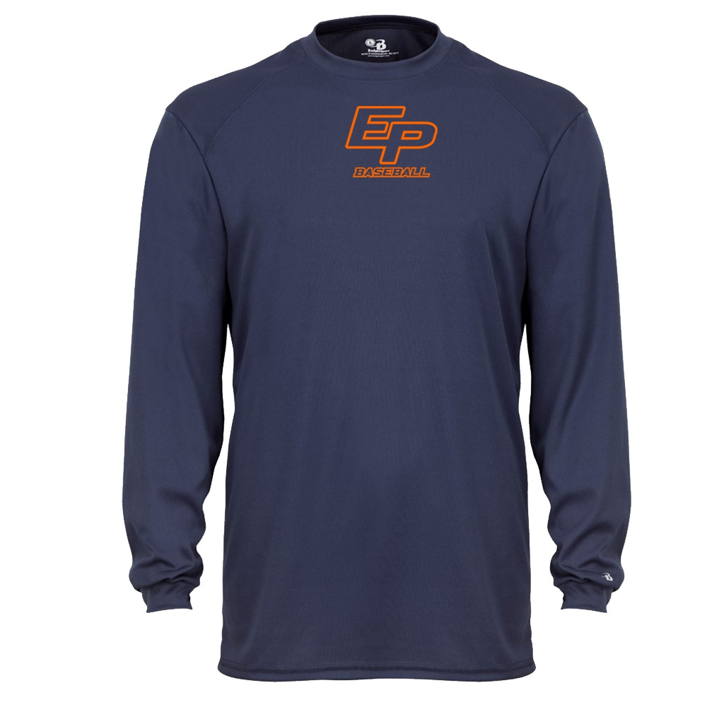 Eastern Plumbing Long-Sleeve Performance Tee | Center Small Logo