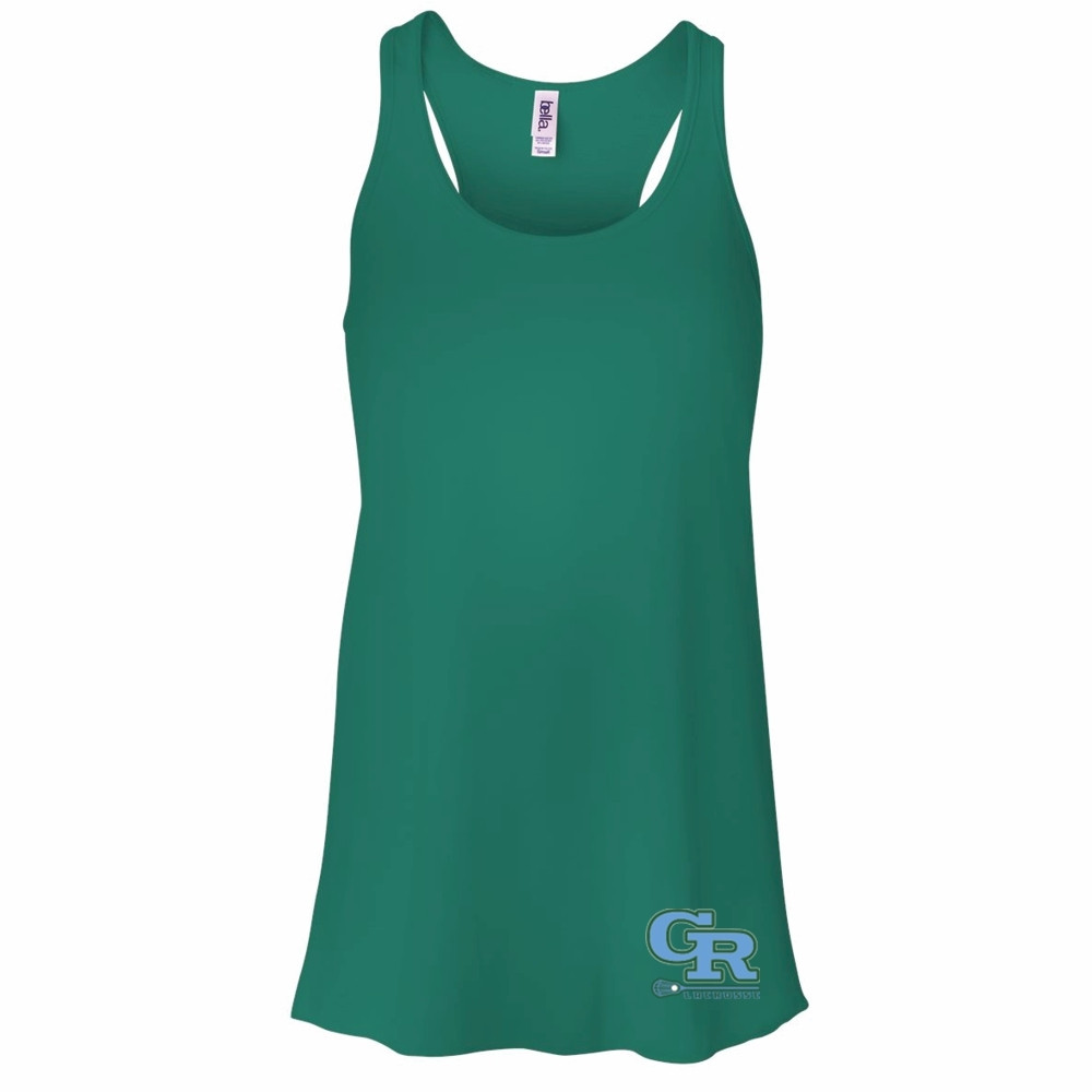 JH Rose Lacrosse Women's Flowy Racerback Tank | Small GR Logo | Multiple Colors