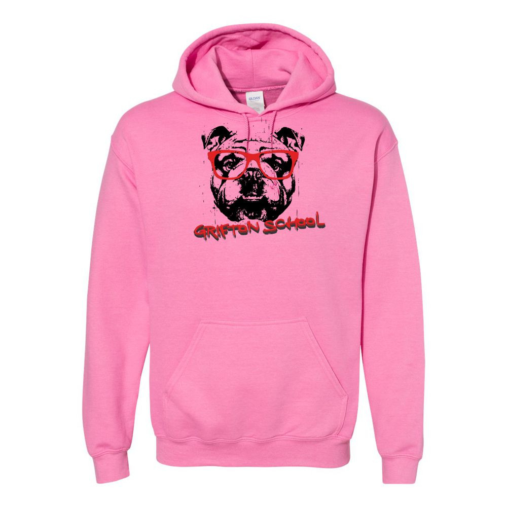 Grifton School | Script  Design | Cotton Hooded Sweatshirt | Multiple Colors