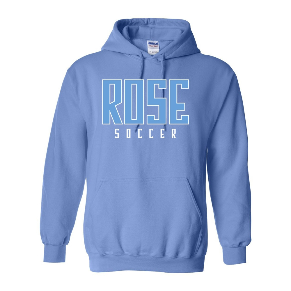 JH Rose Soccer Cotton Hooded Sweatshirt | Word Logo | Multiple Colors