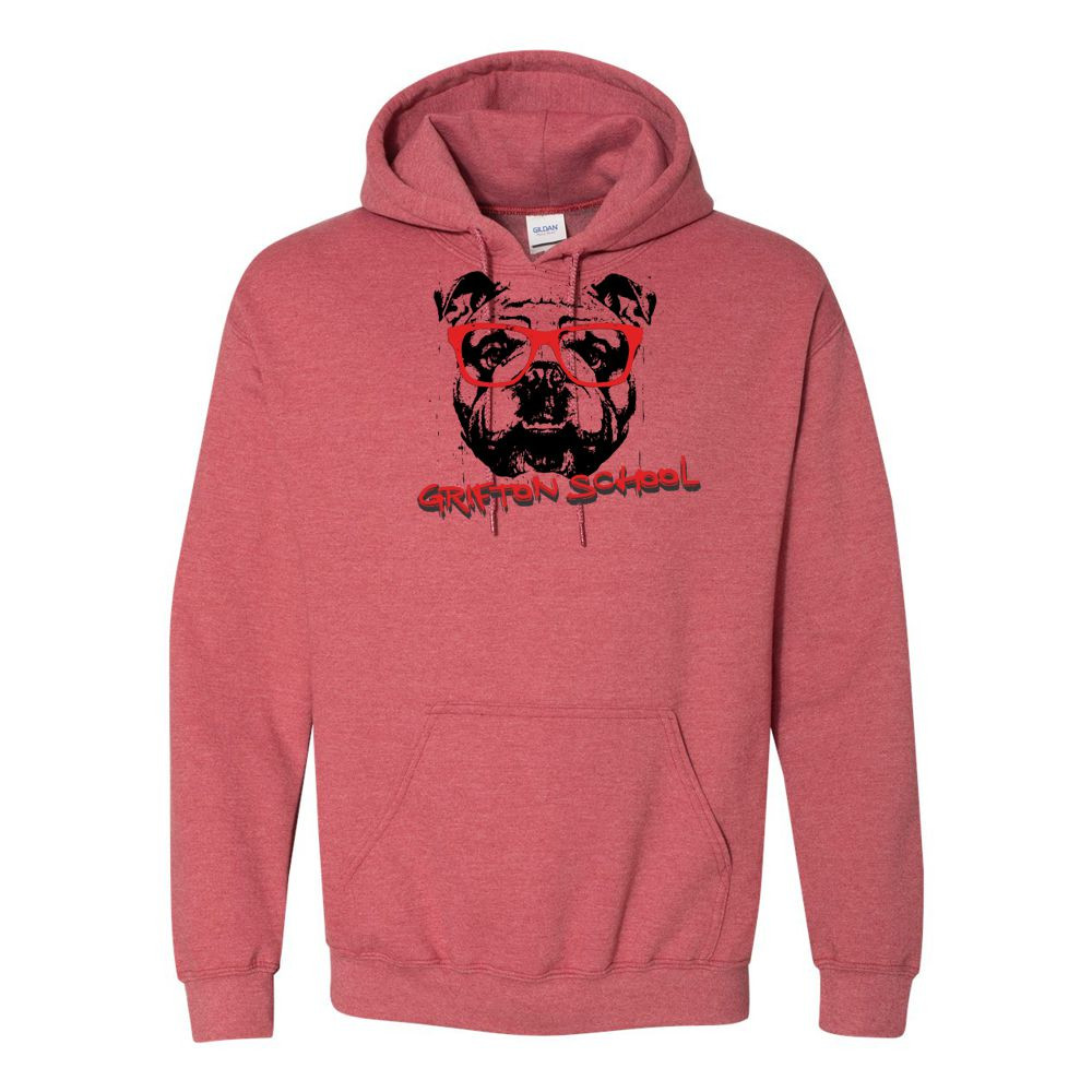 Grifton School | Script  Design | Cotton Hooded Sweatshirt | Multiple Colors