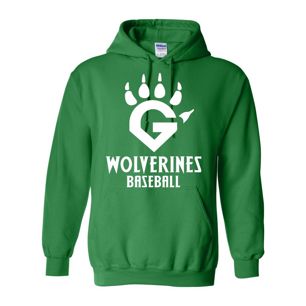 Greenville Wolverines | Cotton Hooded Sweatshirt | Claw Logo