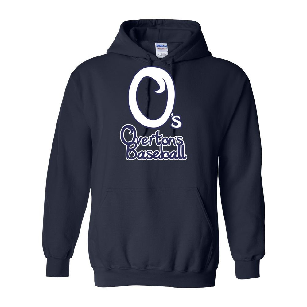 Overton's Baseball Cotton Hoodie | Cursive O Logo