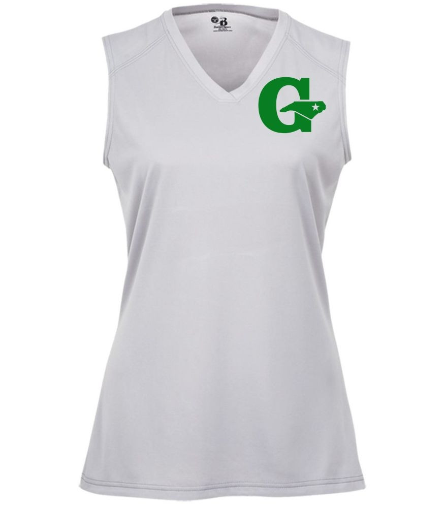 GLL All-Stars Ladies Sleeveless Performance Tee | Silver